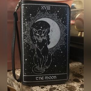Black Tarot Card Wristlet/Wallet NWOT